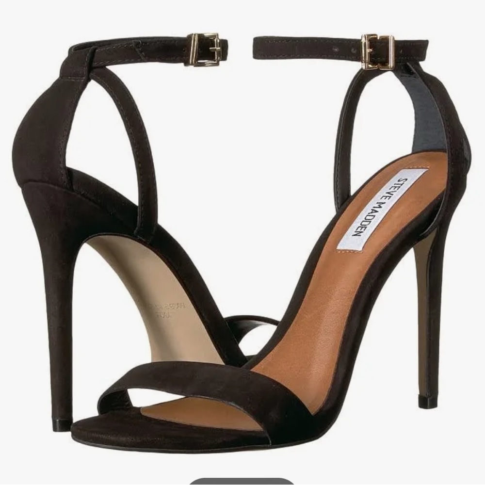 Steve Madden Black Strappy Heels